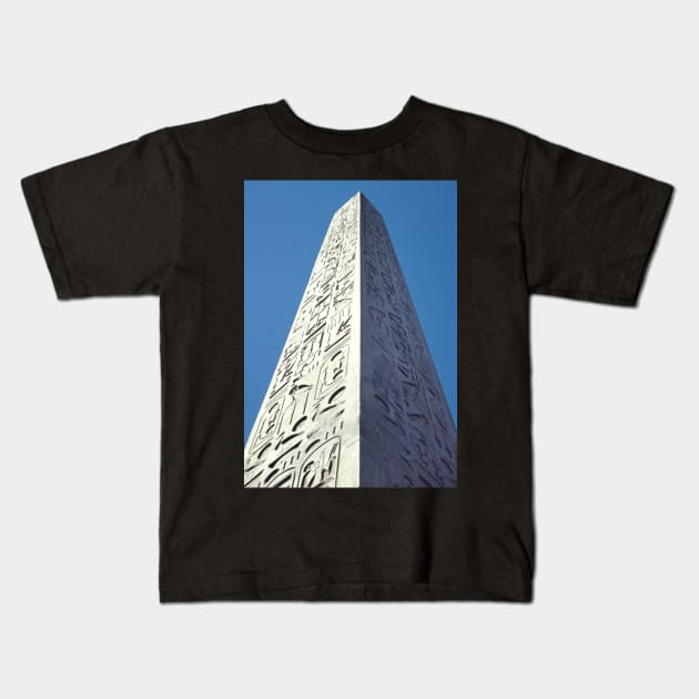 Obelisk, Luxor, Egypt Kids T-Shirt by Carole-Anne